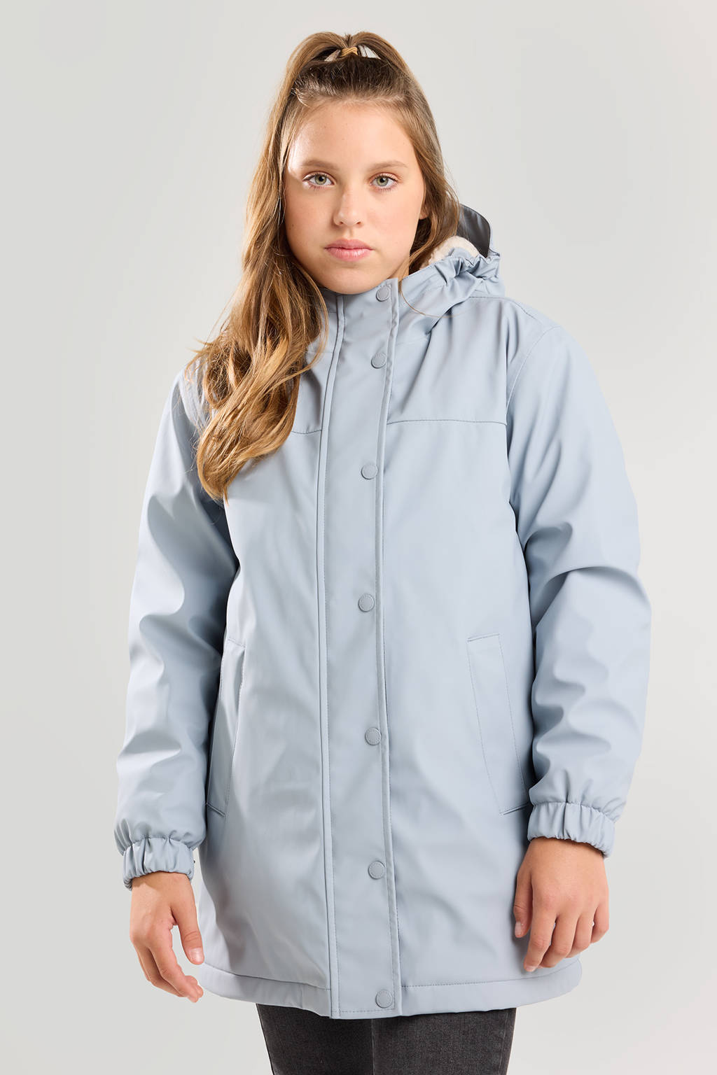 America Today regenjas babyblauw