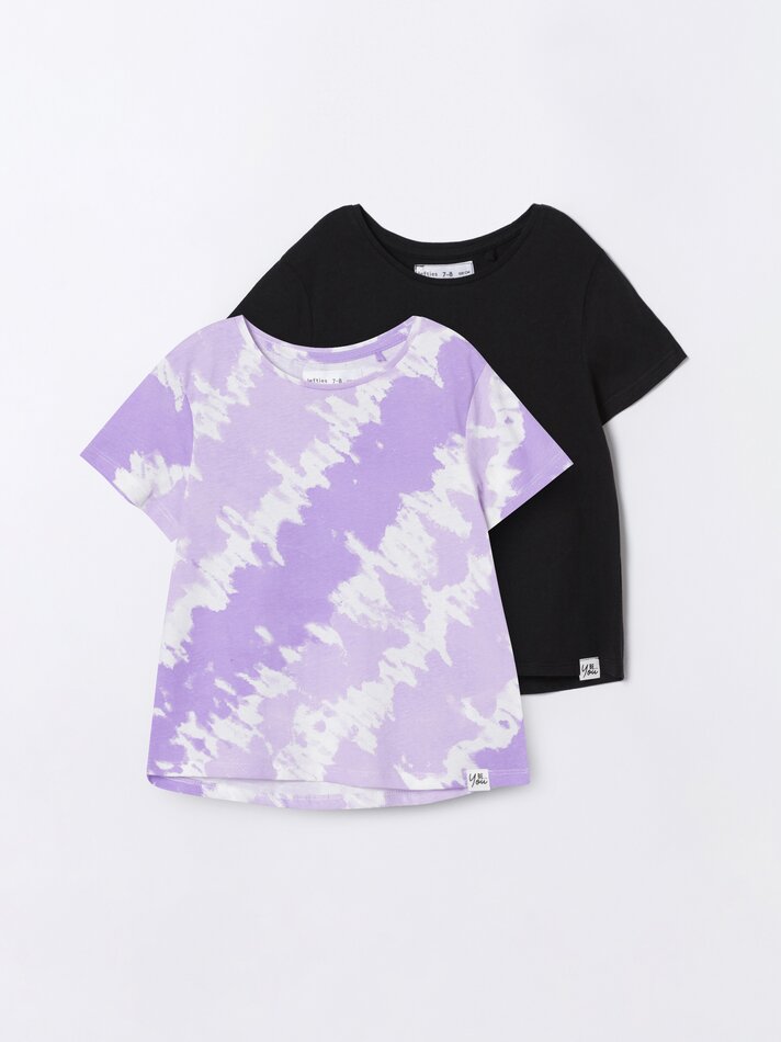 Conjunto com 2 camisetas combinando - Pretas