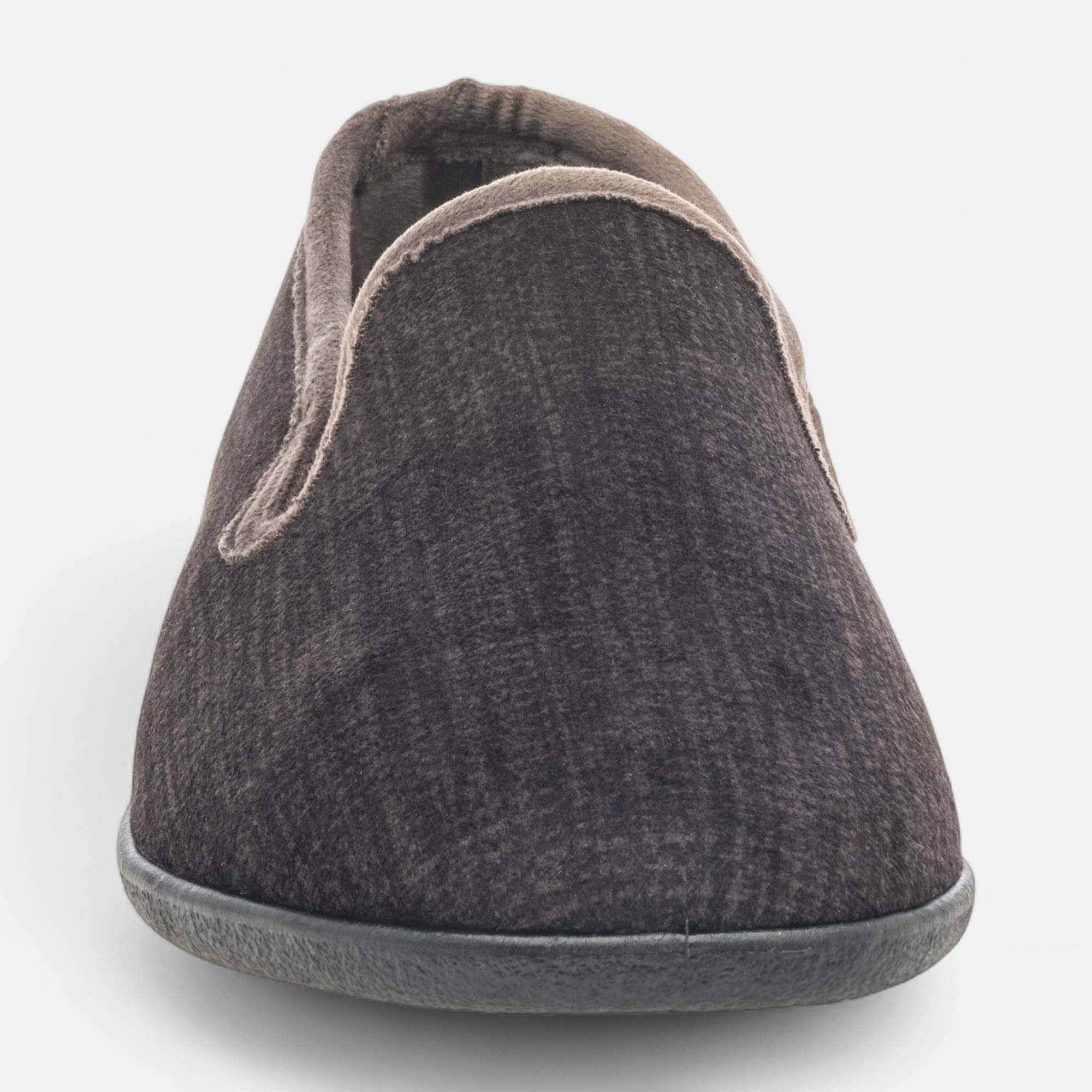 Pantoufles pieds sensibles Homme marron
