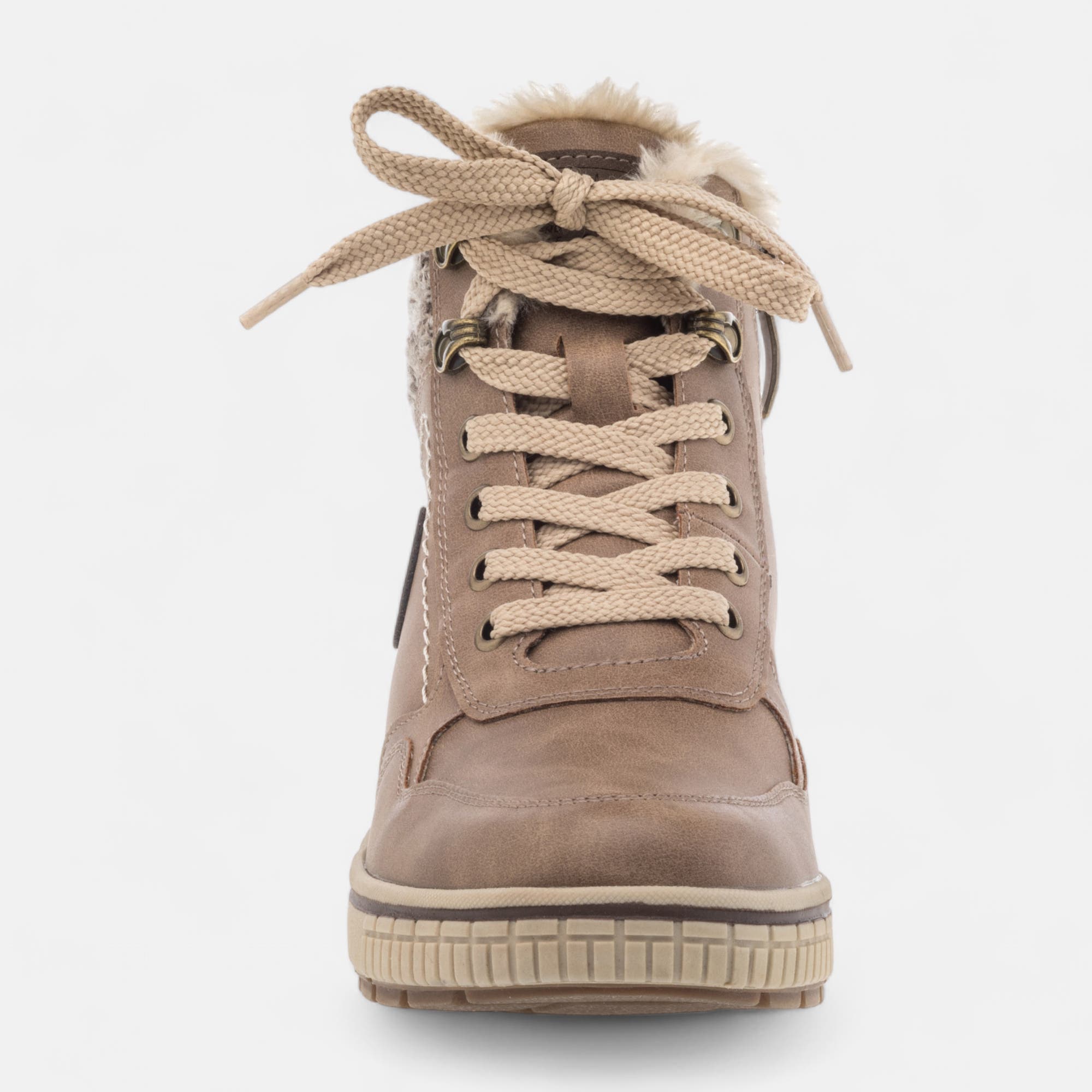Bottines à lacets Femme taupe