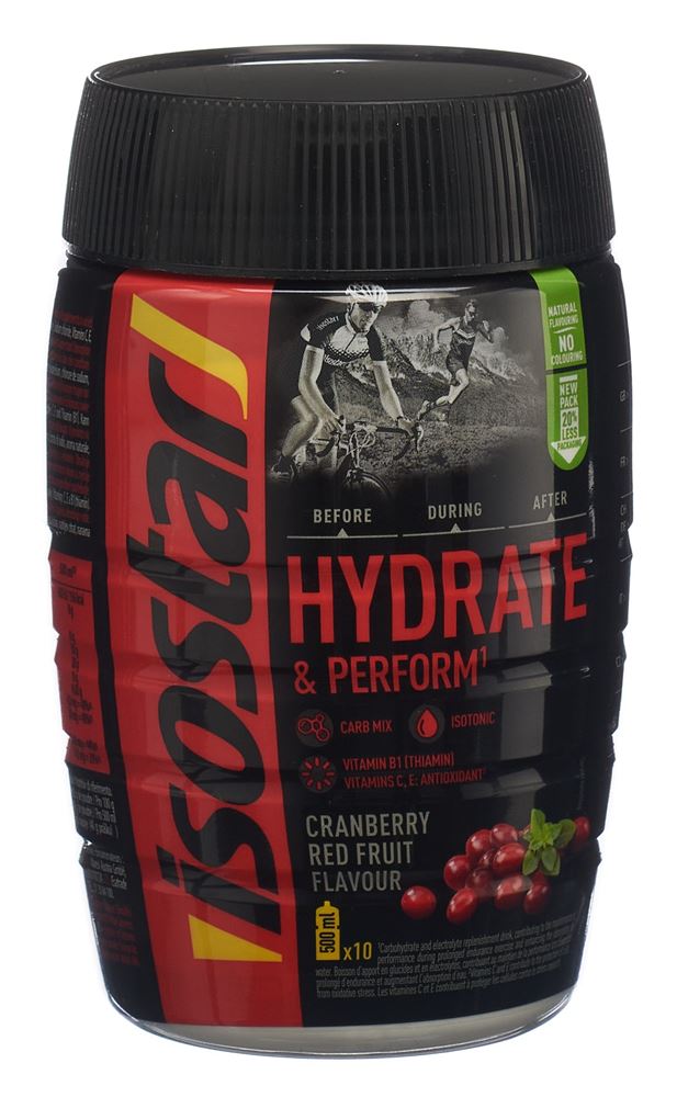 Isostar Hydrate & Perform<br>400 g, Dose, Pulver, Cranberry