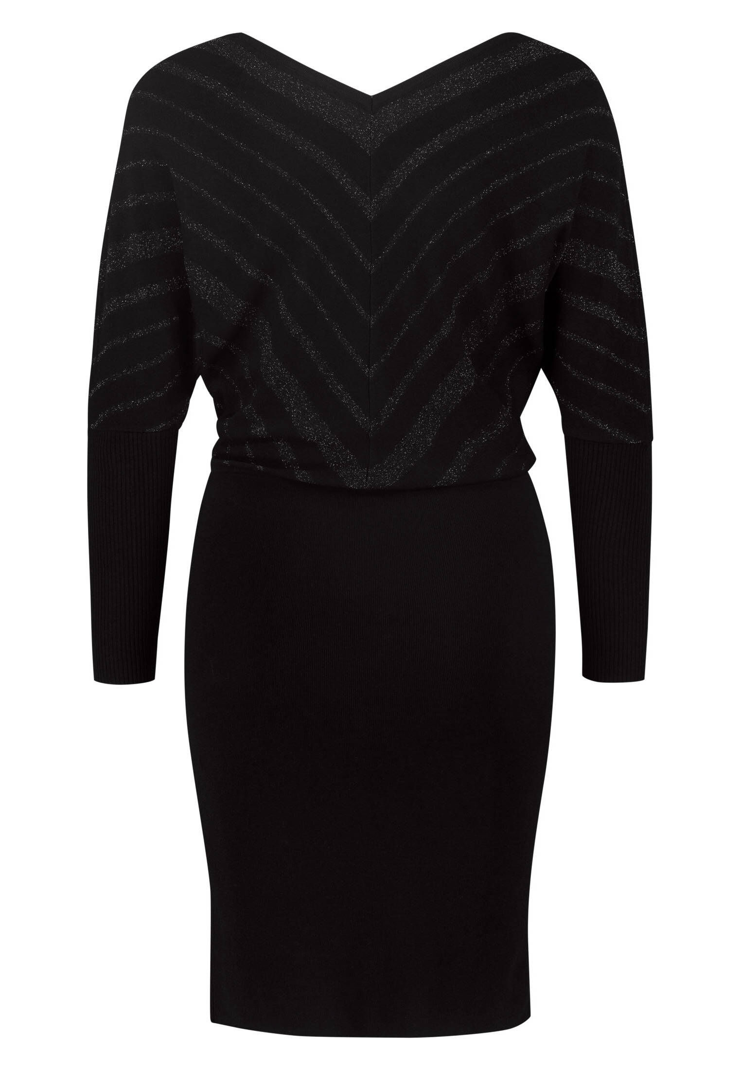 zero| Damen Jerseykleid mit Glitzerstreifen