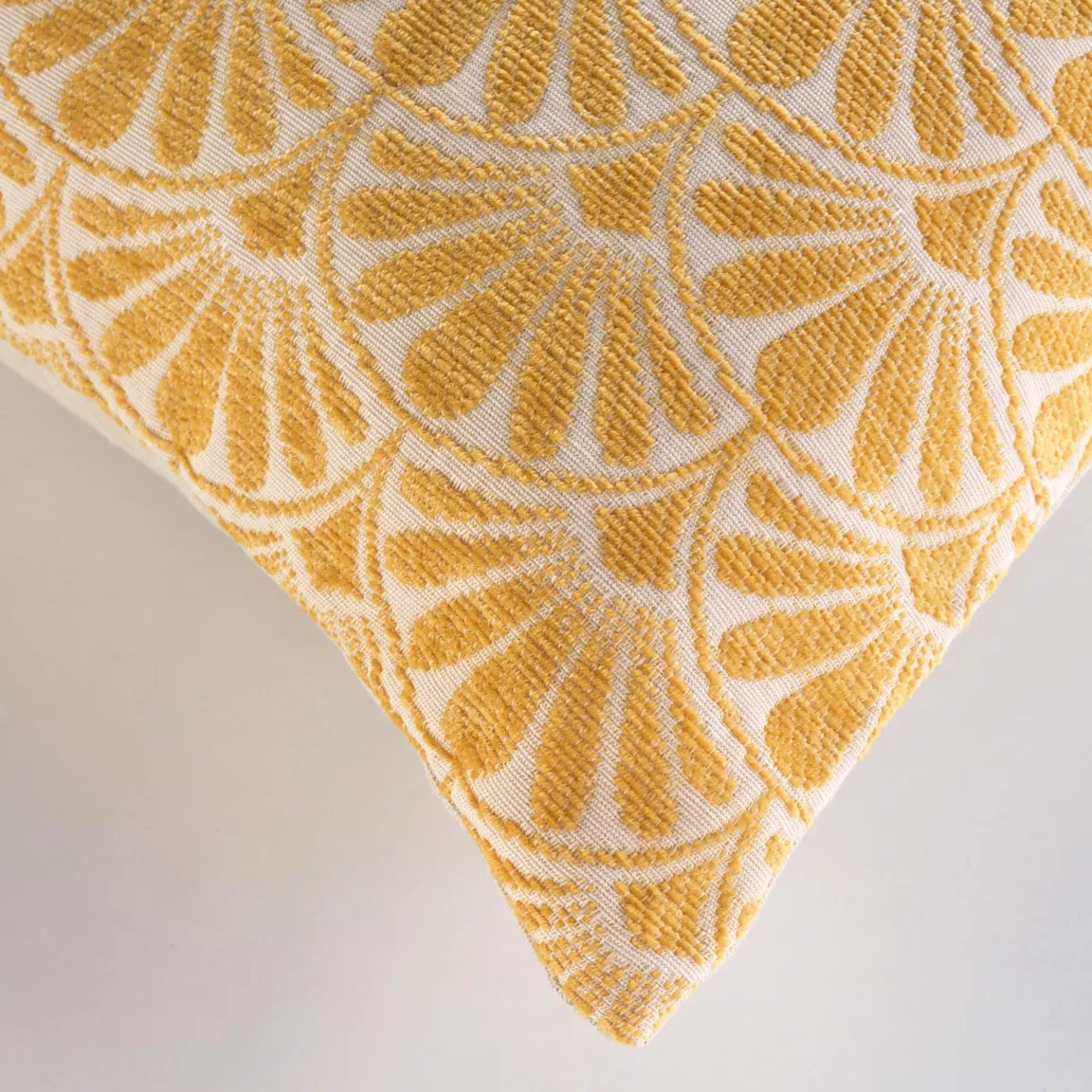 Housse de coussin carrée (40 x 40 cm) Echo Jaune ocre