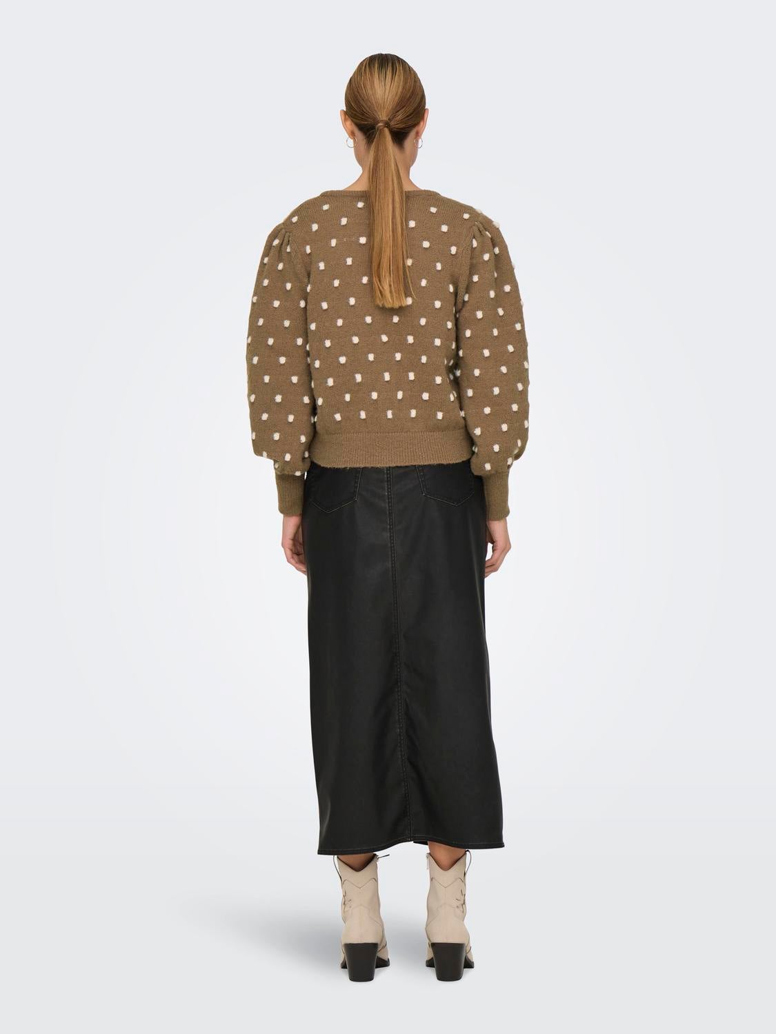 JDYSIGRID Strickjacke Malt Ball