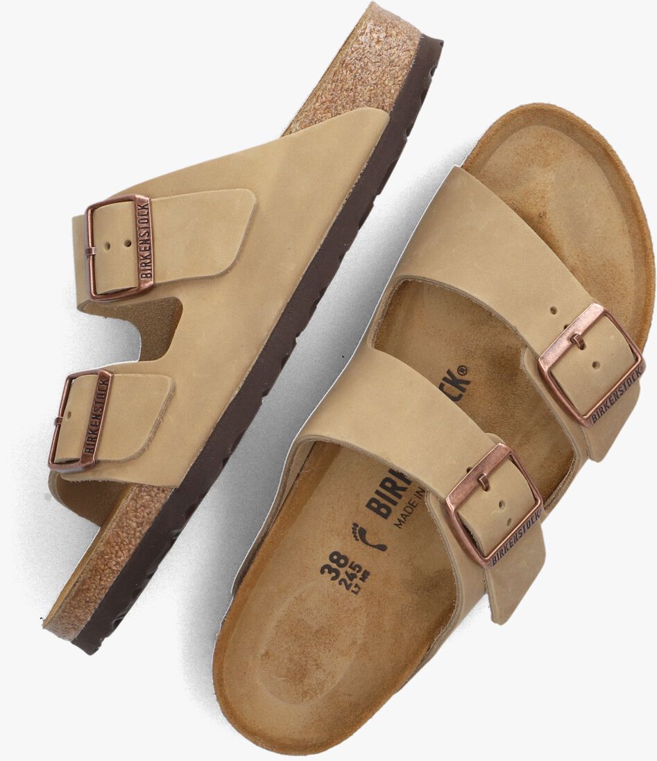 BIRKENSTOCK taupe birkenstock slippers arizona dames
