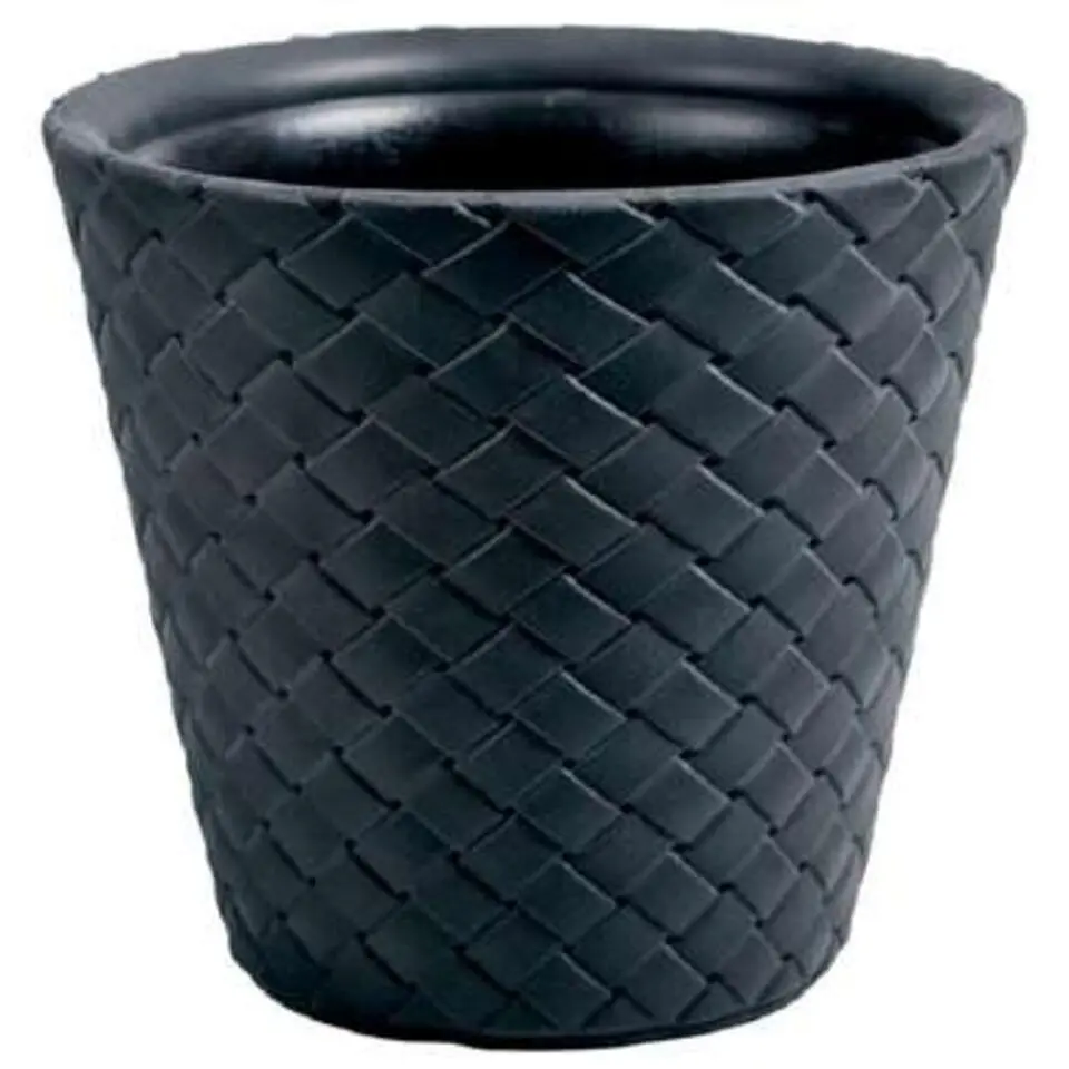Prosperplast Bloempot Matuba - antraciet - rotan - 52 l - 50 cm