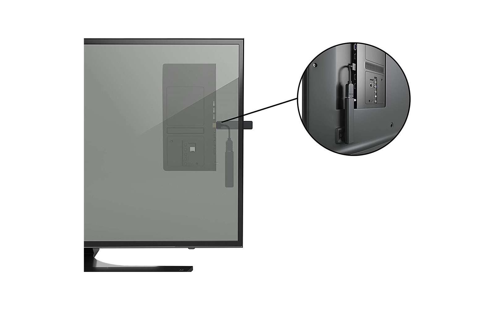 Goobay HDMI 2.0b Flexadapter STD sw HDMI Flexadapter 0,10 m