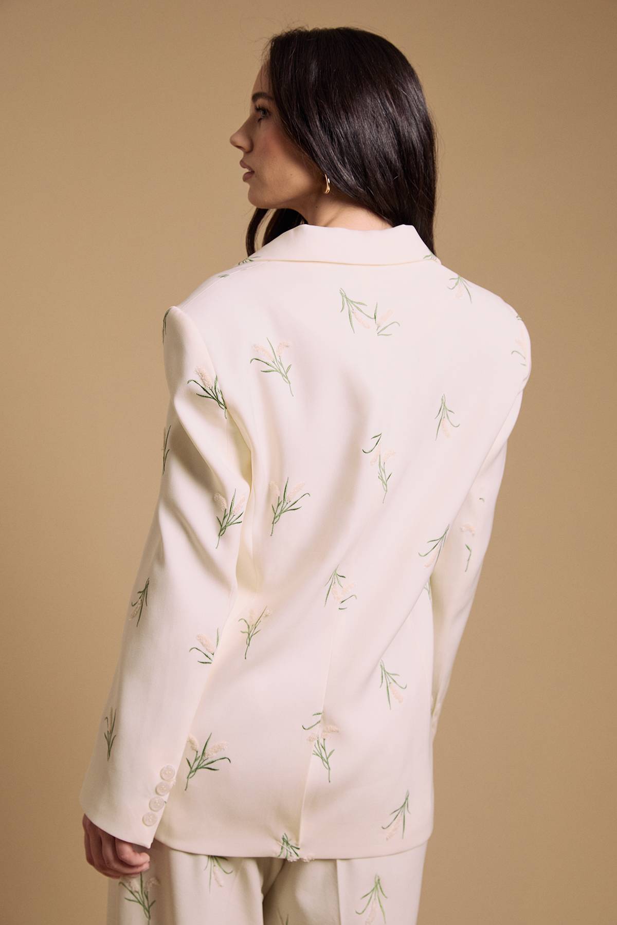 Oasis Blazer Ajusté à Broderie Florale
