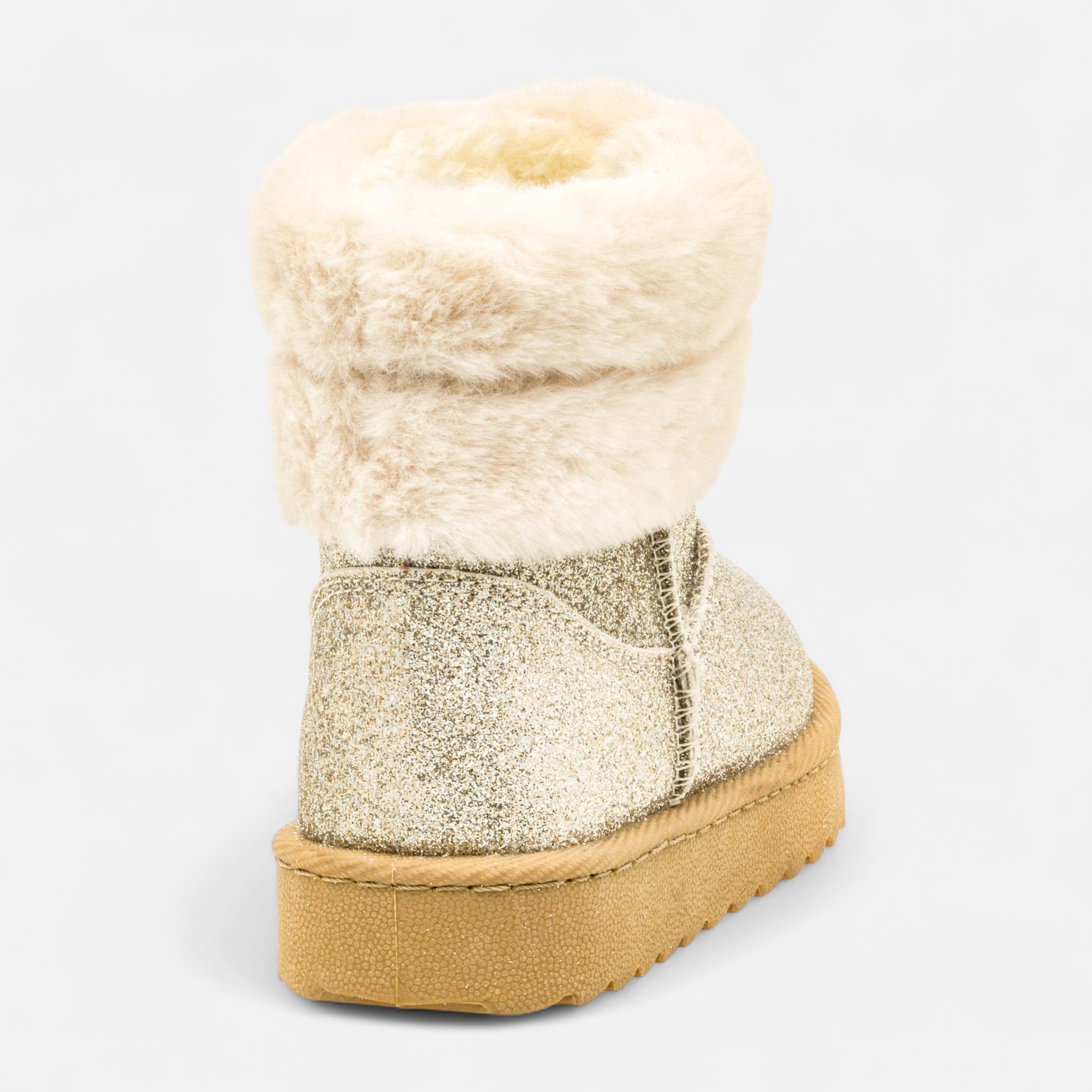 Bottines Fille or