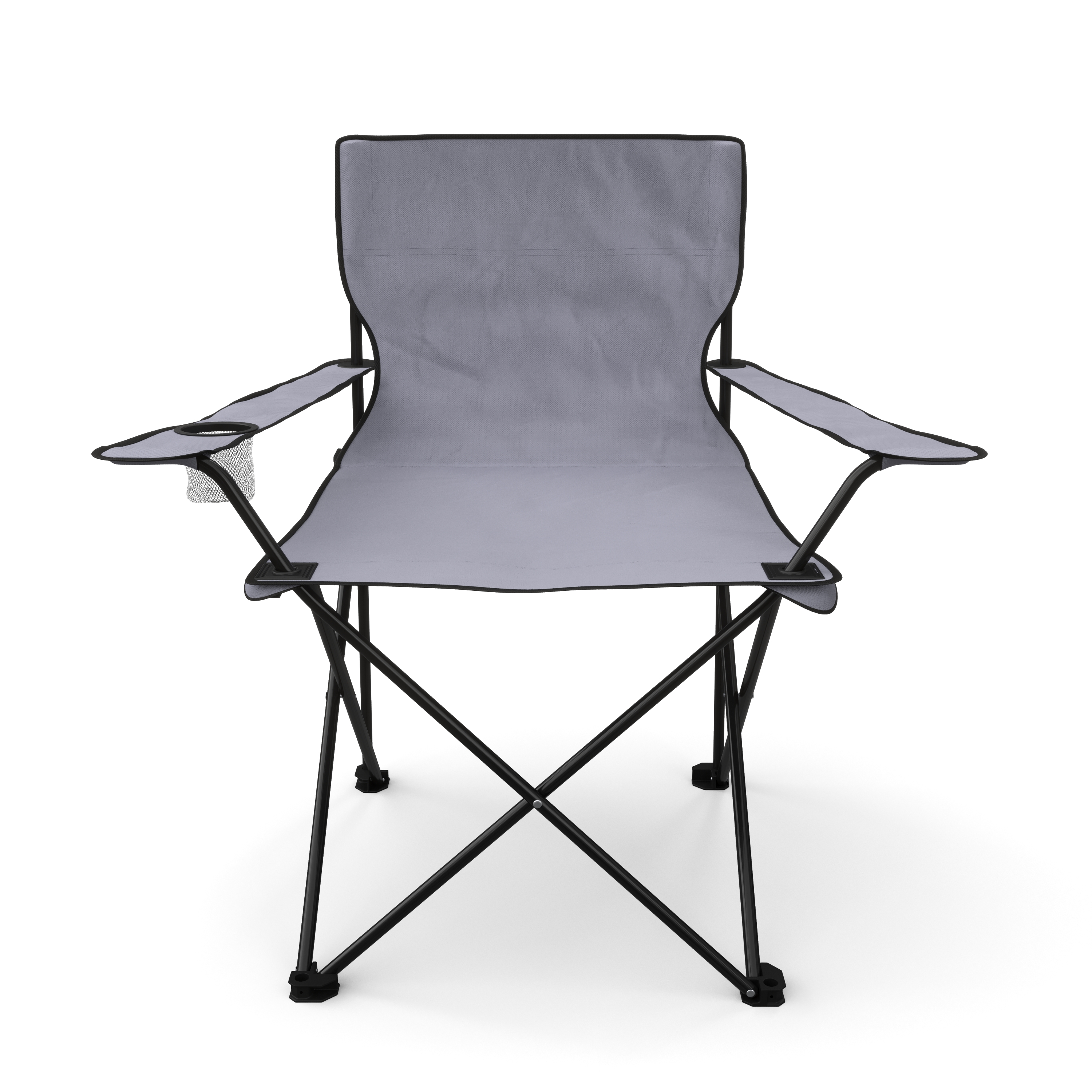 Campingstuhl 4er Set grau