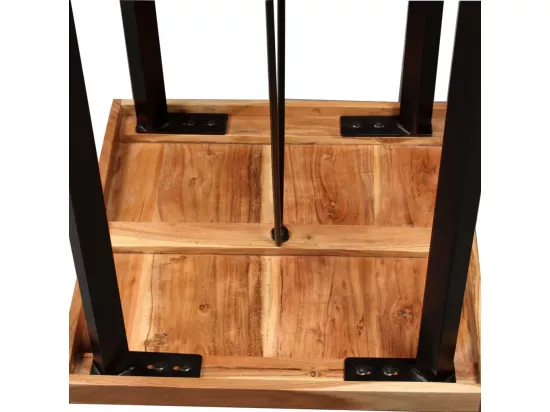 Table de bar Bois massif d'acacia 60x60x107 cm