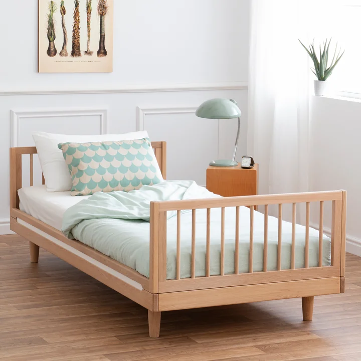 Nobodinoz - Pure Junior Bett, 70 x 140 cm, Eiche