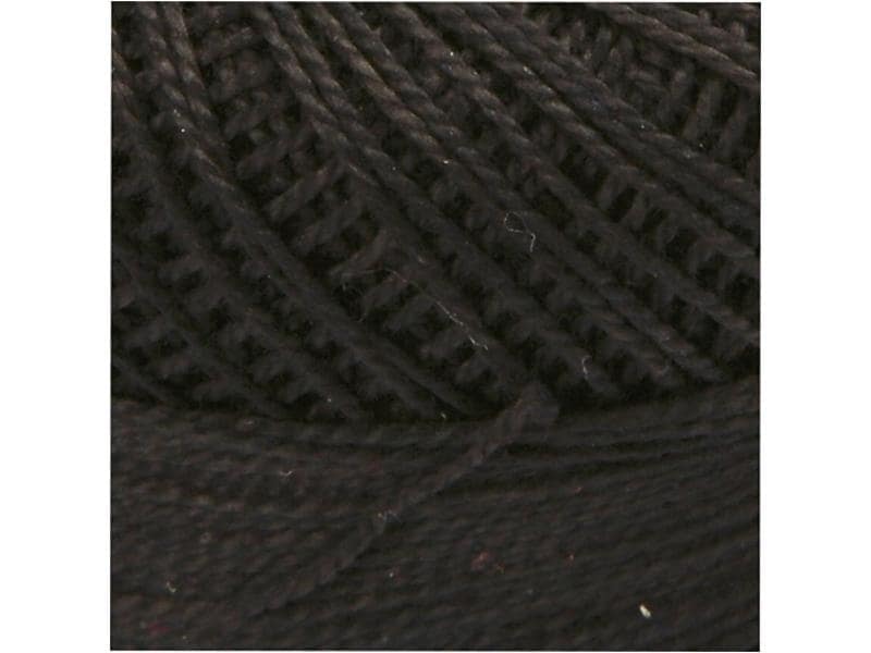 Creativ Company Näh- und Stickgarn Schwarz, 20 g Stickgarn, Schwarz