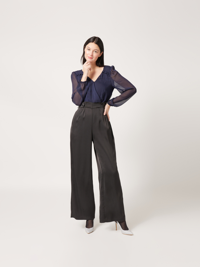 Combinaison pantalon bimatière