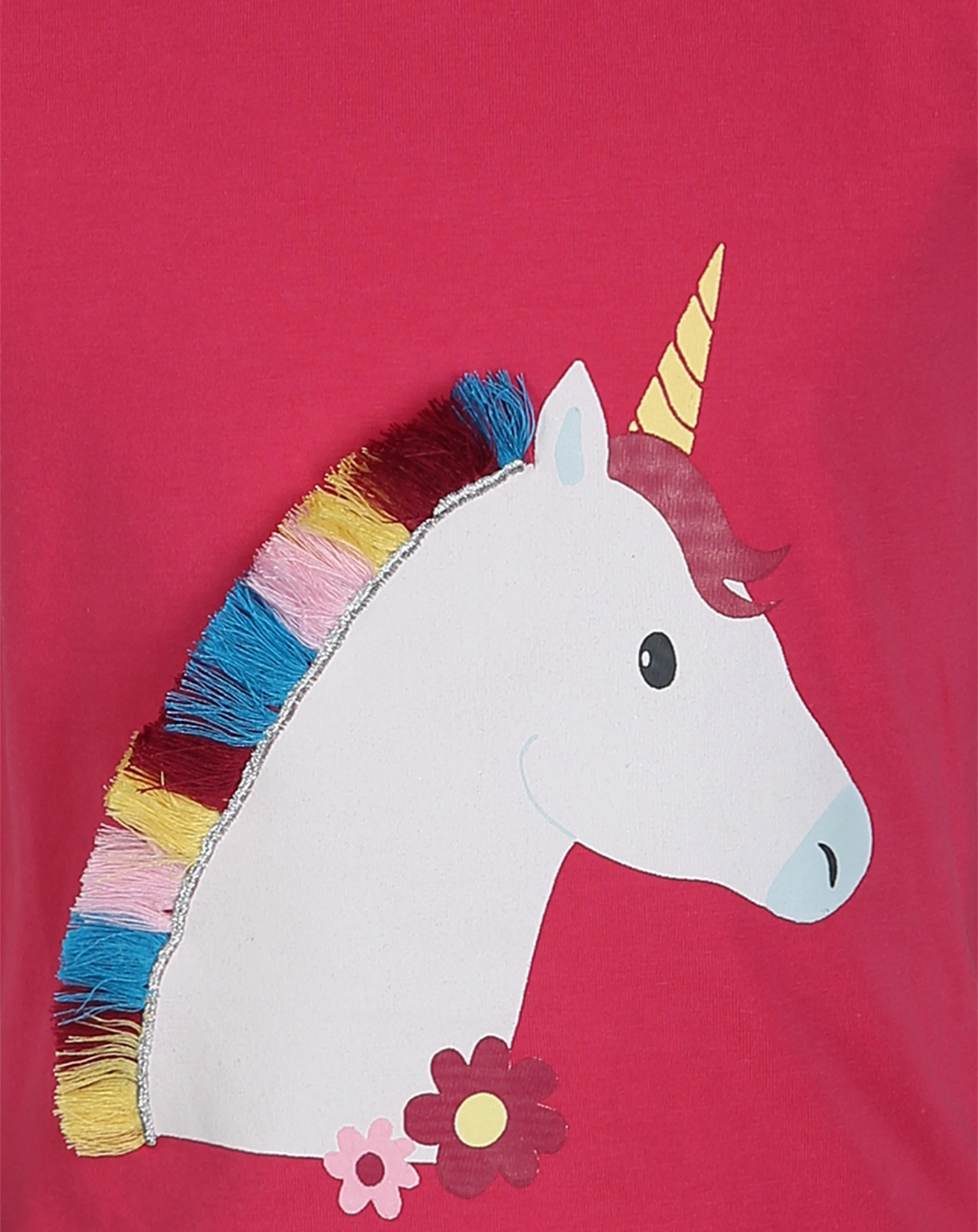 T-Shirt BUNTES EINHORN in pink