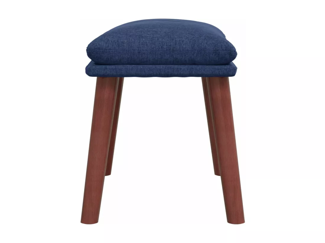 Repose-pied Bleu 45x29,5x35 cm Tissu
