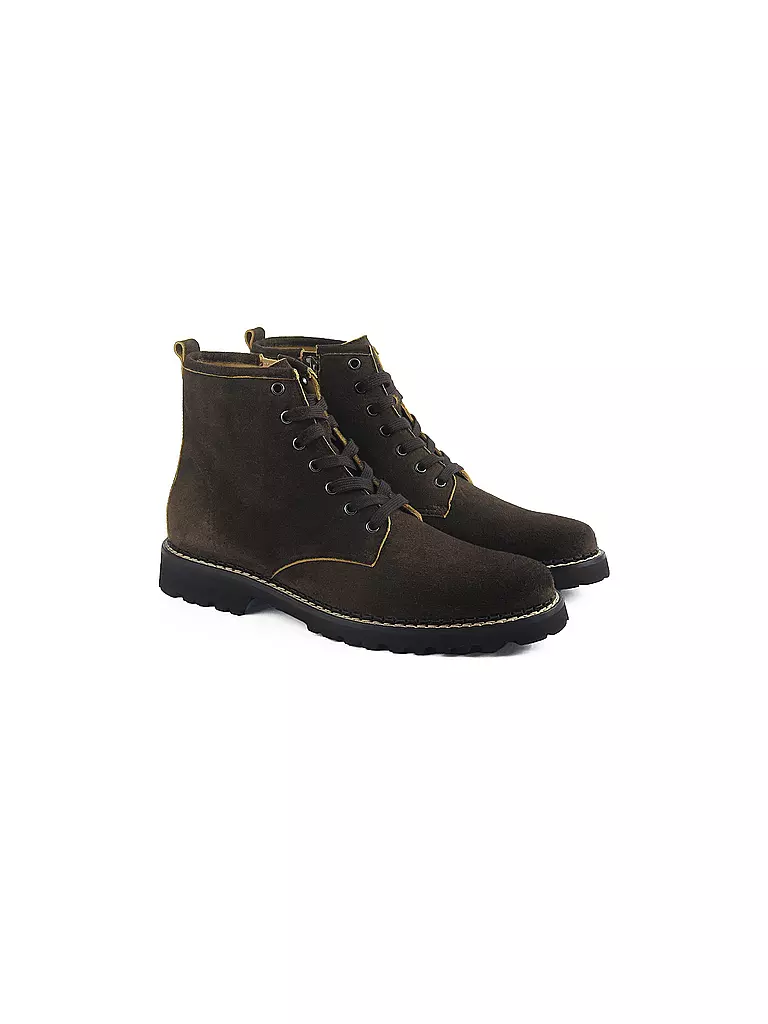 DIRNDL & BUA Boots ANTIBOCK braun