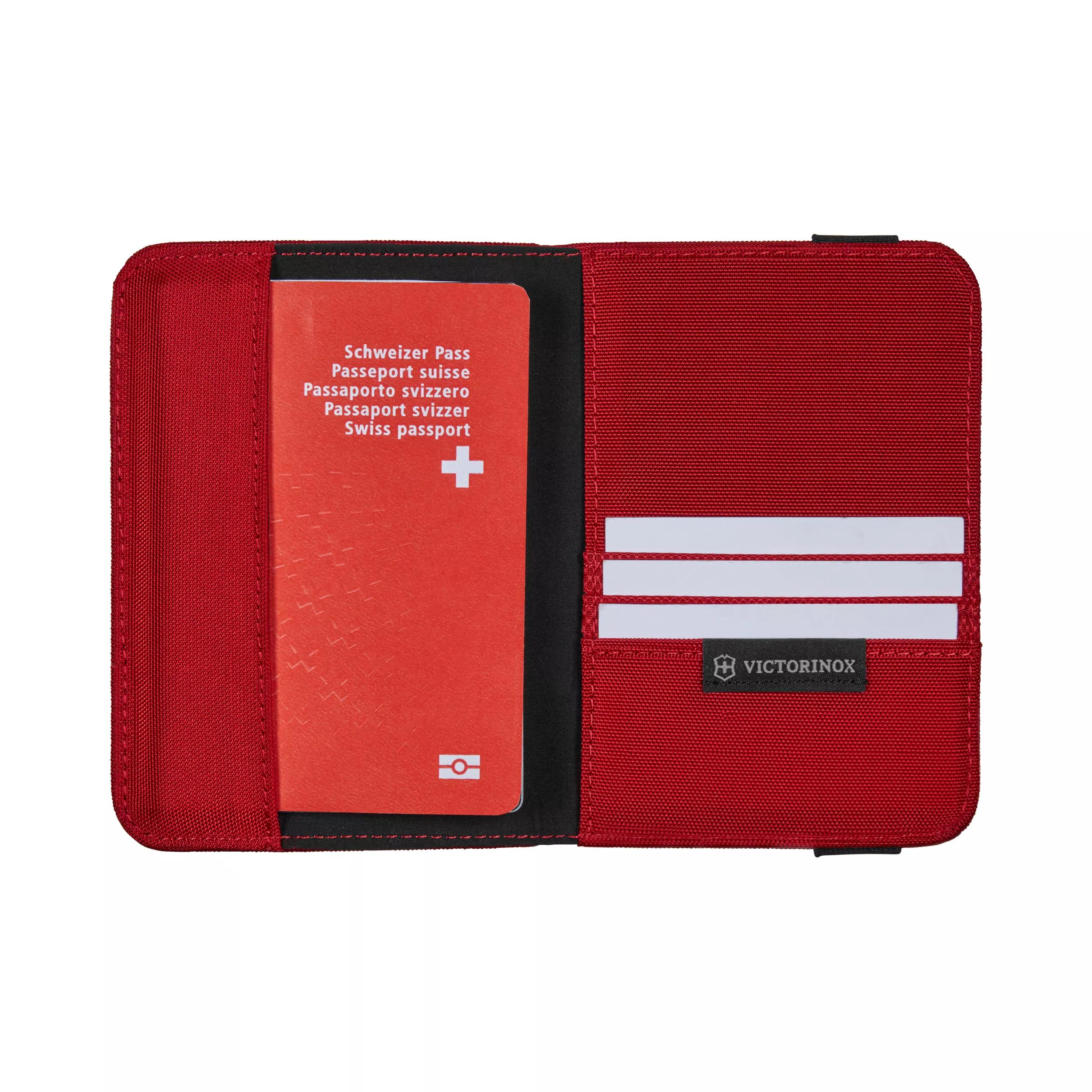 Ausweismappe mit RFID-Schutz-rot