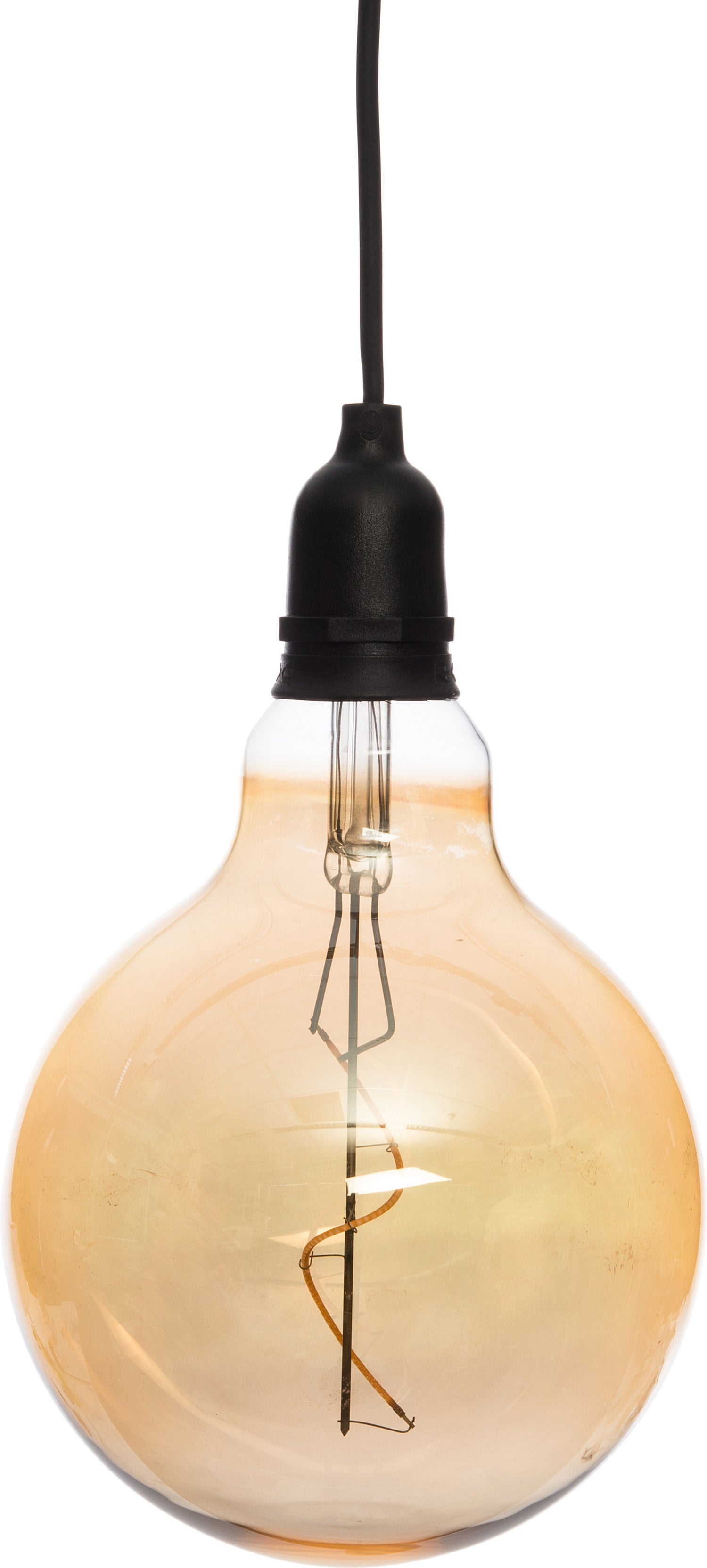 LED hanglamp retro transparant 15 x 15 x 25 cm