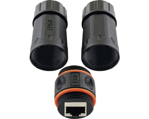 CAT 6A netwerkconnector buiten 2x RJ45-aansluiting Schwaiger NWDK16 533