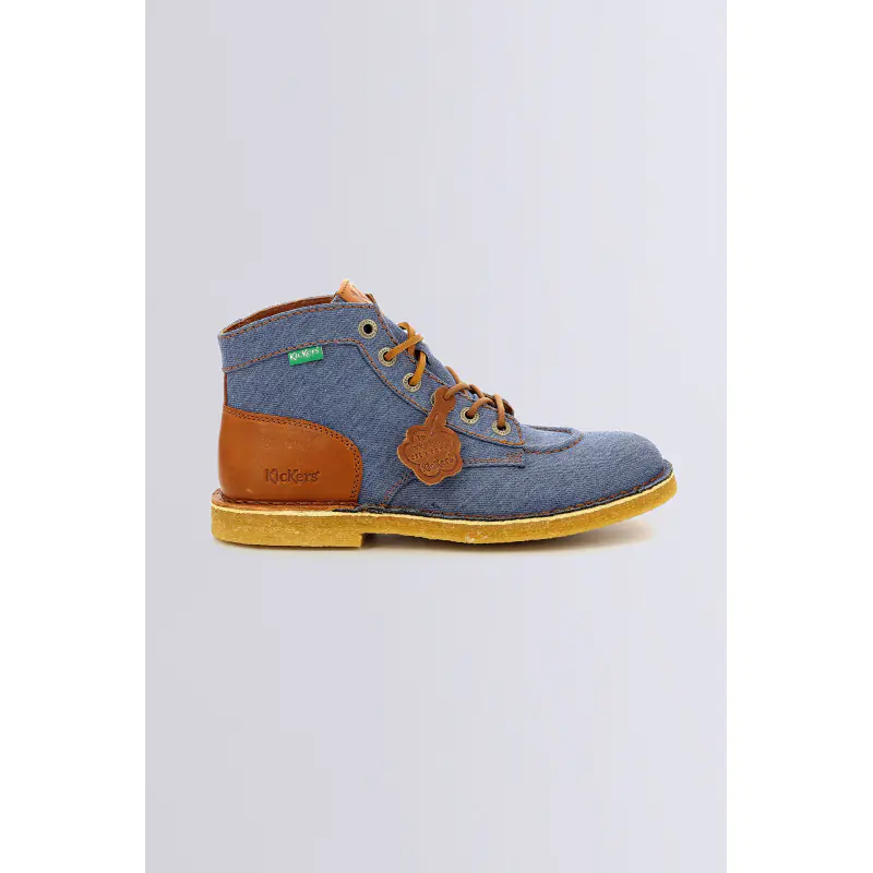 Kick legend Bleu BOTTINES Textile Mixte