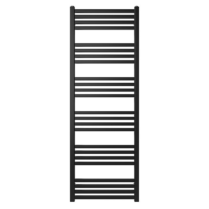 Sèche-serviettes eau chaude GoodHome Duala noir 24 barres - 518 W