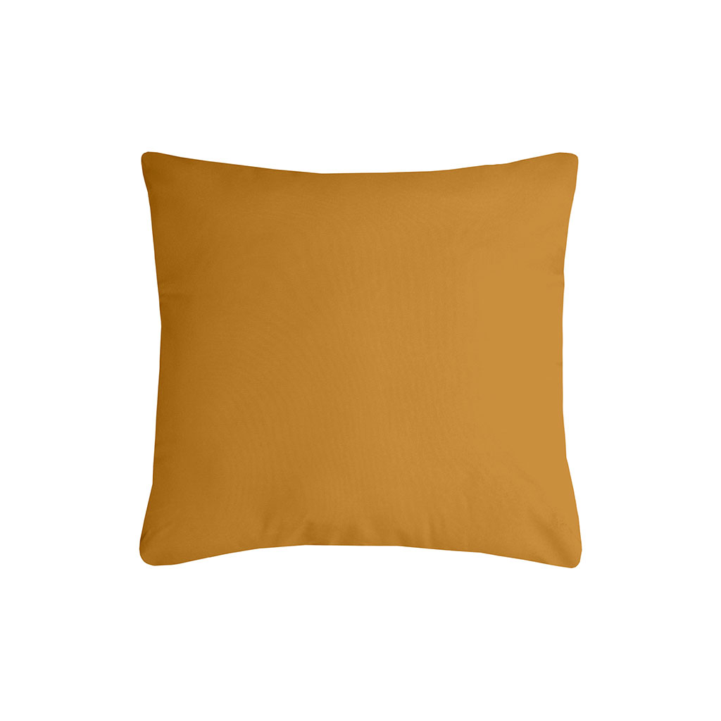 Coussin déco NELSON polyester curry 40x40cm