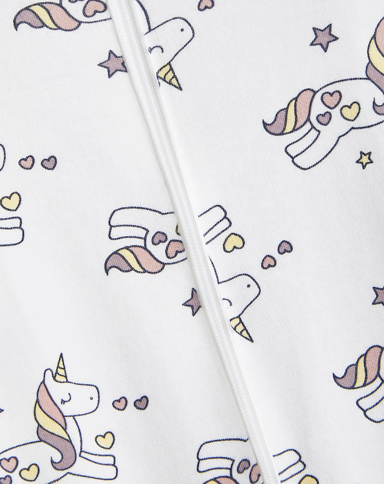 Strampler NBFNIGHTSUIT UNICORN in bright white