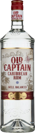 OLD CAPTAIN CARIBBEAN WHITE RUM 1LTR