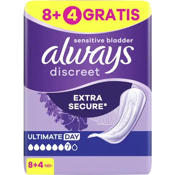 Discreet Inkontinenz Ultimate Tag 8+4
