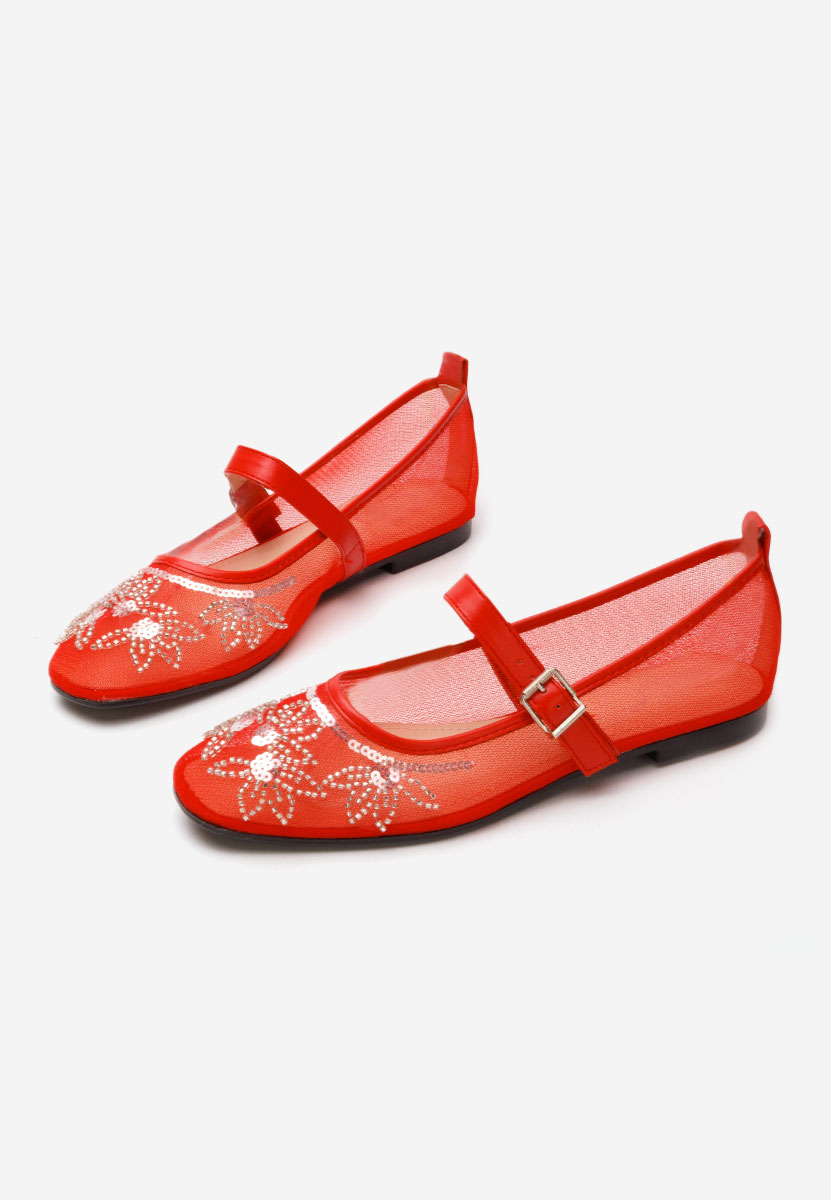 Ballerines femme rouges Theressa