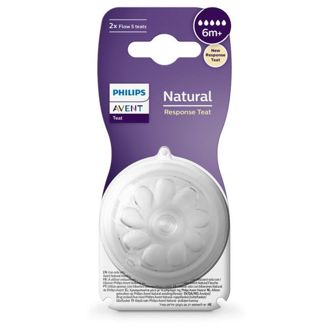 Avent Flesspeen Natural SCY965/02 6,0 T5 2 stuks