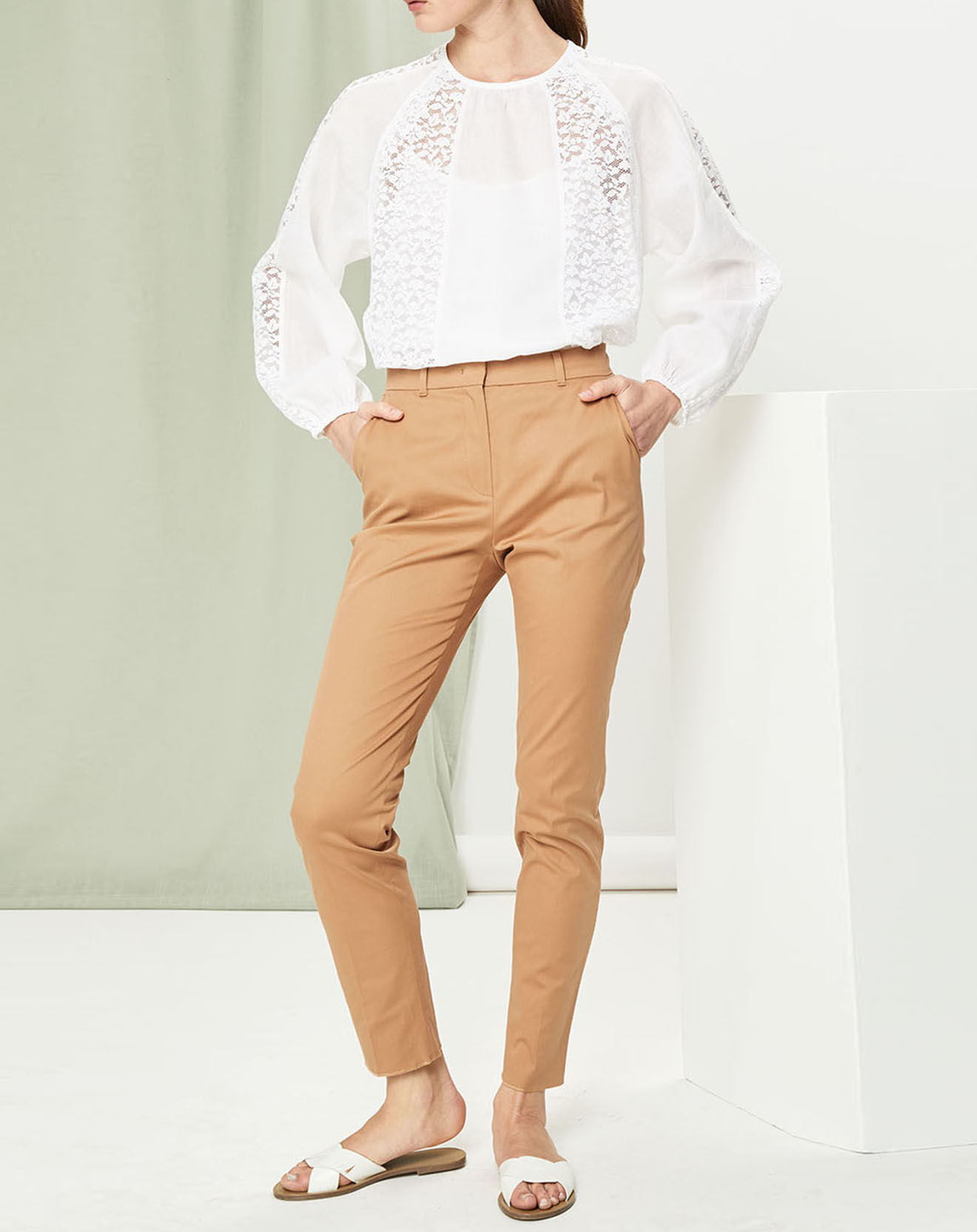 MaxMara Top Abituro blanc