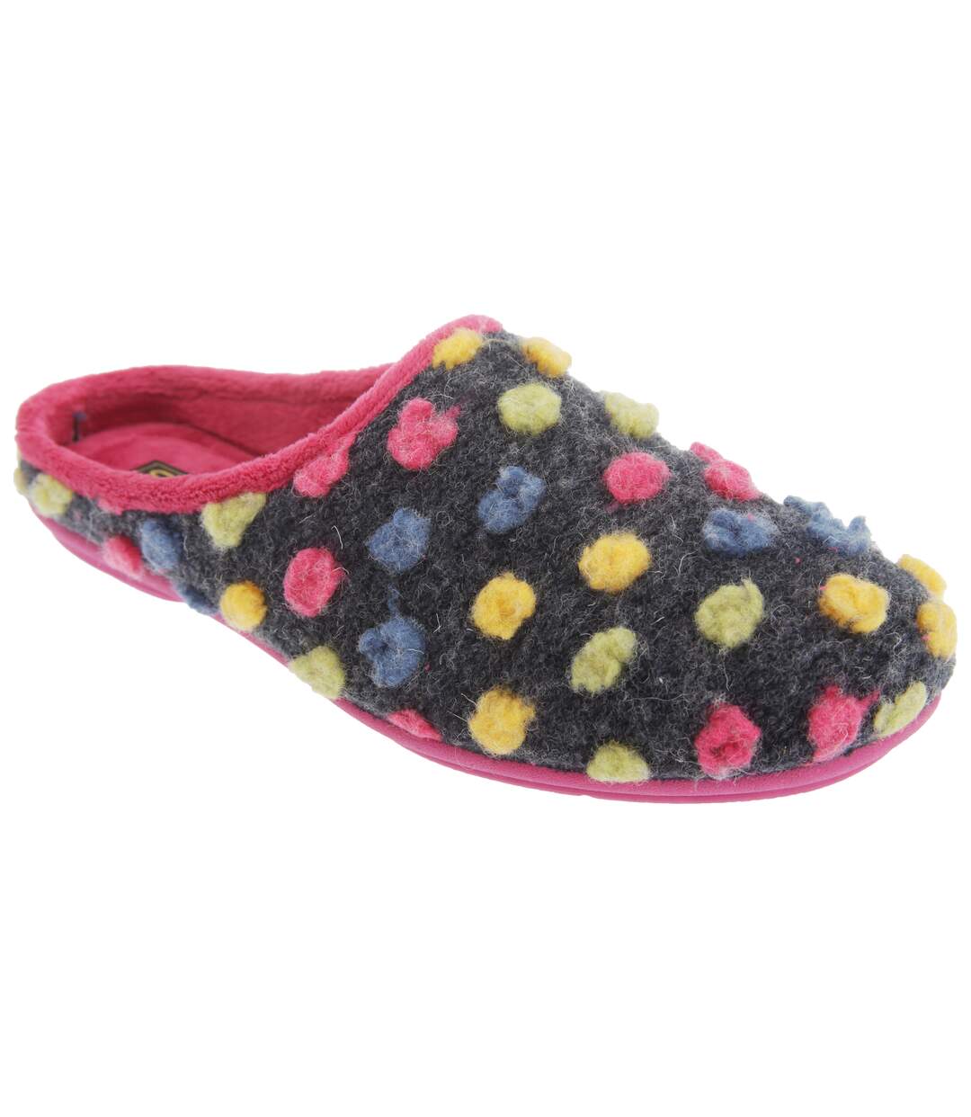 Sleepers Amy - Chaussons mules à pois - Femme (Fuchsia) - UTDF496