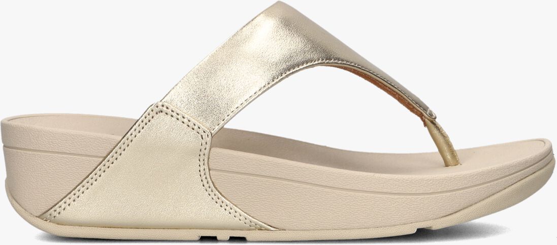 gouden fitflop slippers lulu leather toe-post