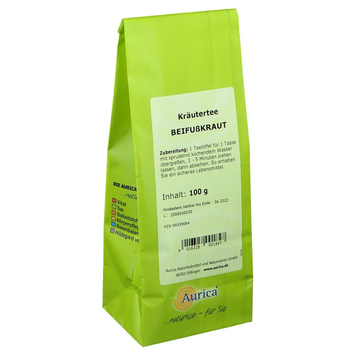 Aurica® Beifusskraut-Tee geschnitten