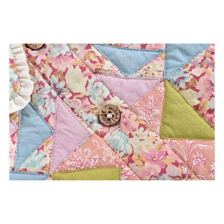 Louise Misha Veste Niagara Matelassée Fleurie | Rose