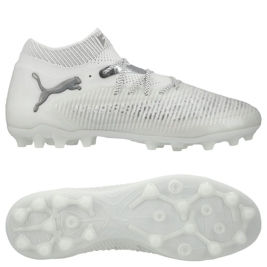 PUMA Future 8 Ultimate MG White Pack - Blanc/Argenté
