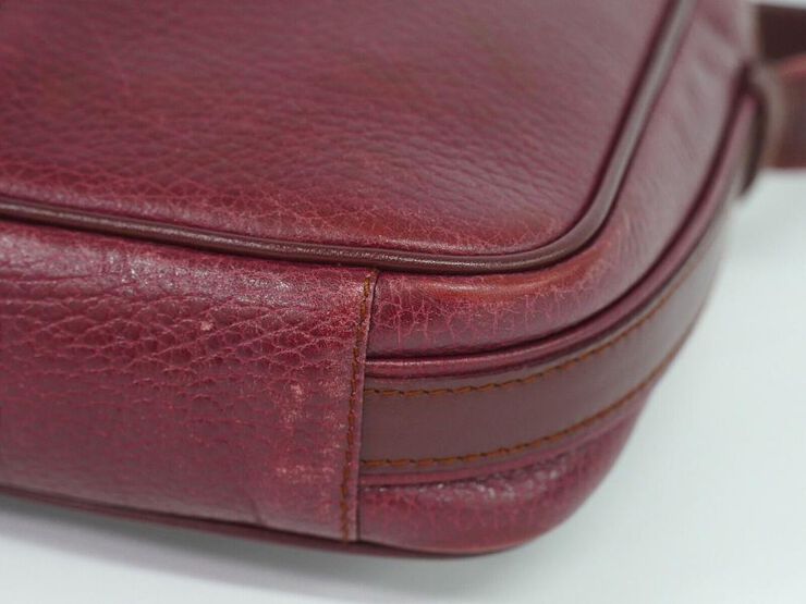 Cartier Vintage Cartier Shoulder Bag Burgundy