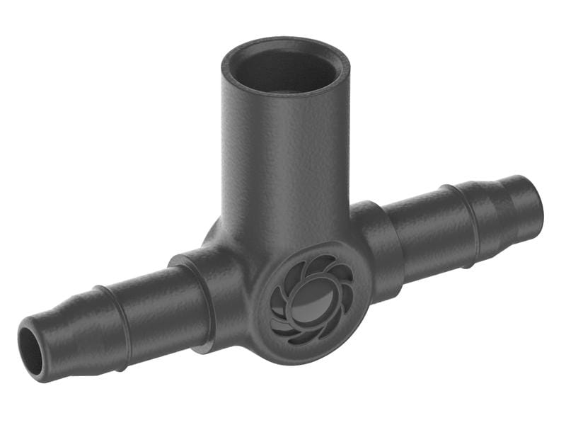 GARDENA T-Stück für Sprühdüsen Micro-Drip-System Für einen stabilen Halt von Sprühdüsen und Endtropfern im Verteilerrohr