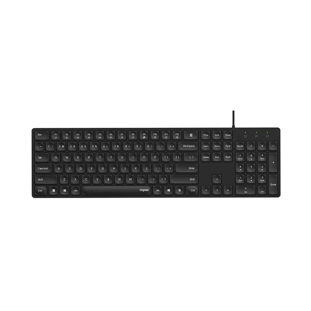 Tastatur NK8020 USB Kablet Svart