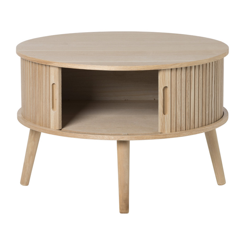Tafel/kast Uppsala rond - naturel - ø60x40 cm