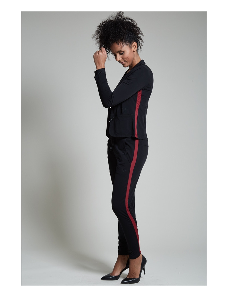 HBT SHIRLEY NAT NOIR/BORD - BAND BLAZER