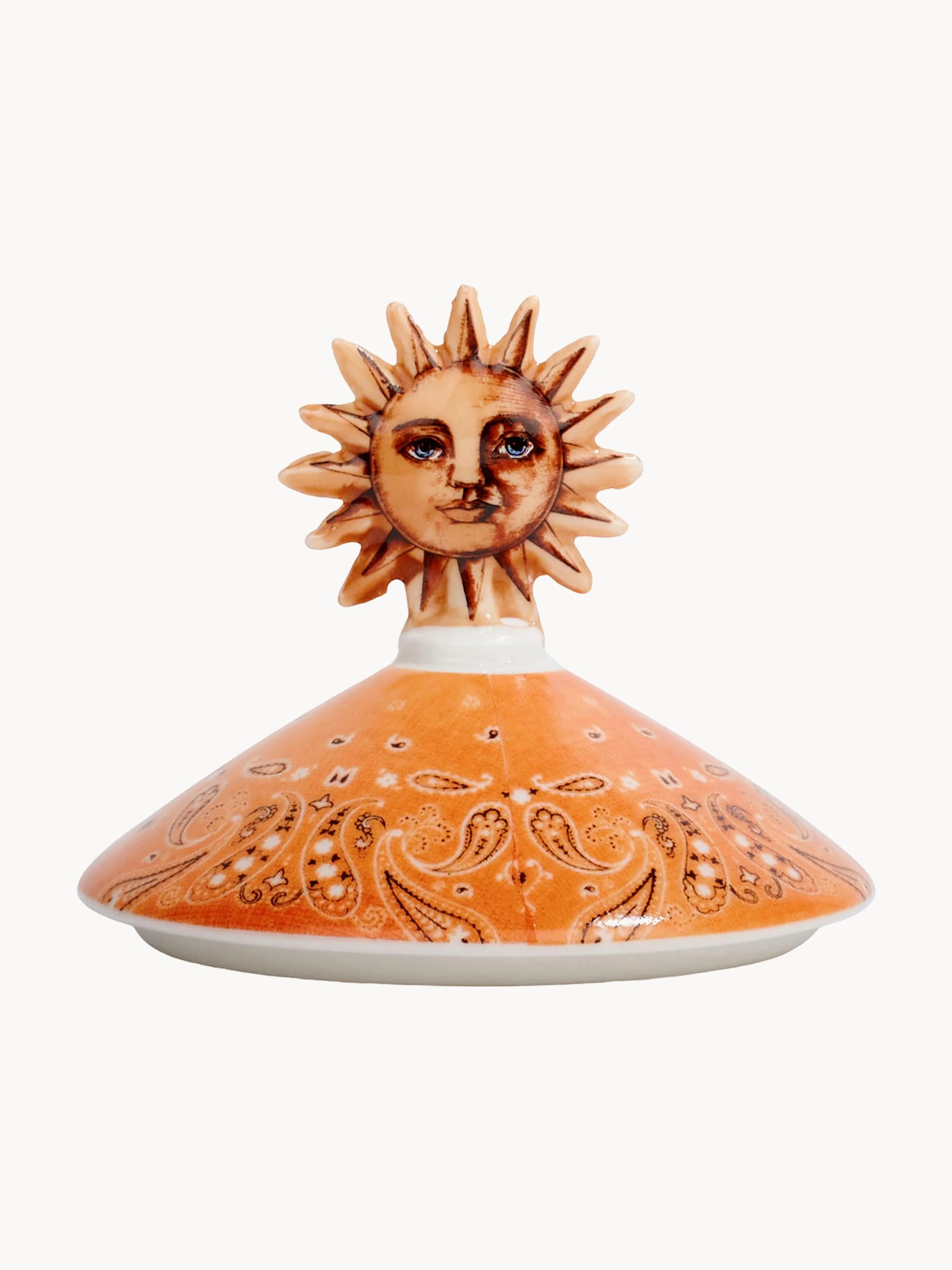 Handgemaakte geurkaars Bandana (mandarijn, sandelhout & amber)