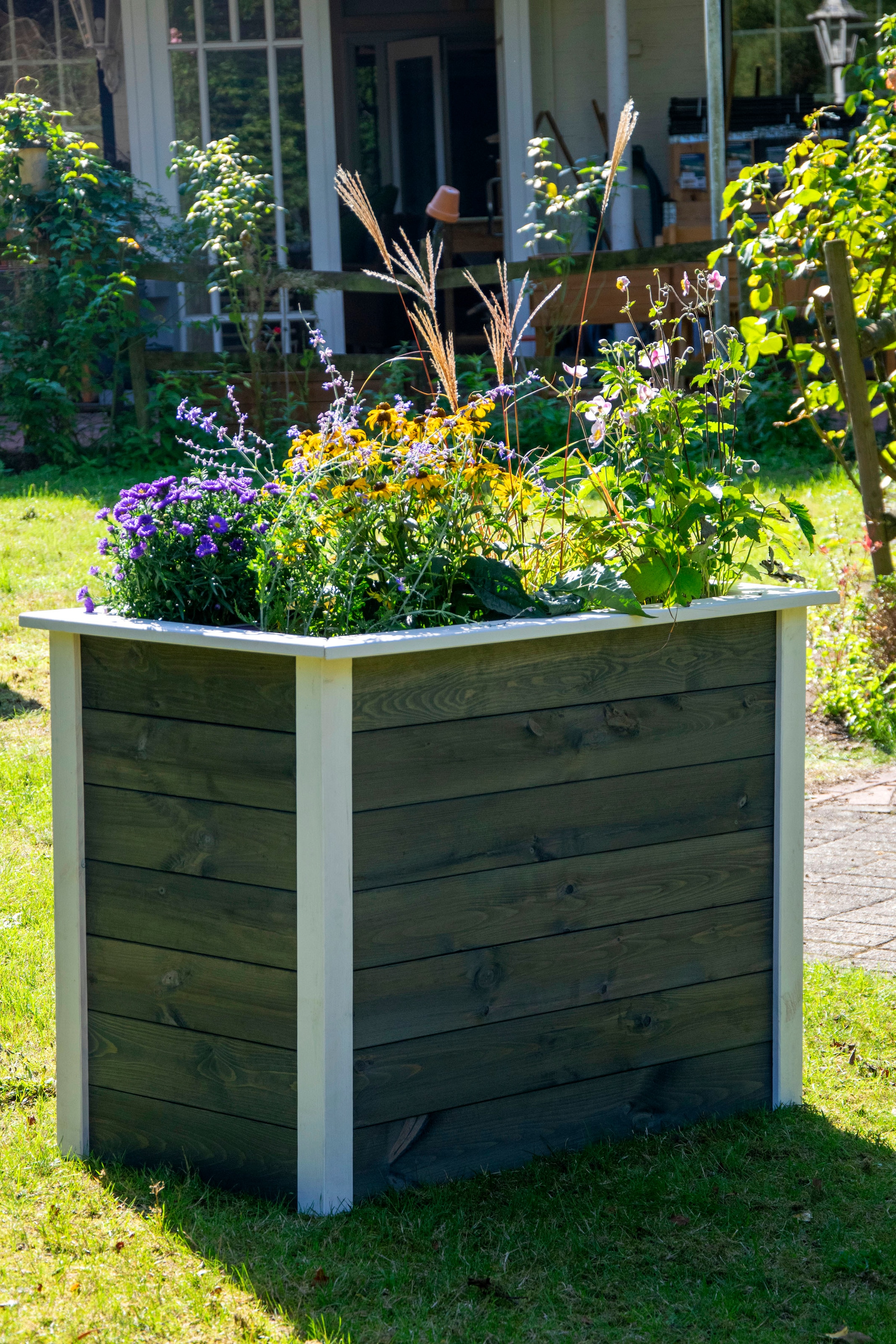 dobar Hochbeet »Two-Tone« Bausatz , aus FSC®-zertifiziertem Kiefernholz, wetterfest grau lasiert