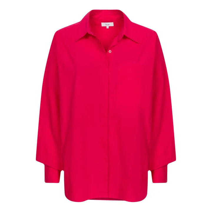 Âme Chemise Daddy Popeline de Coton | Rose fuschia