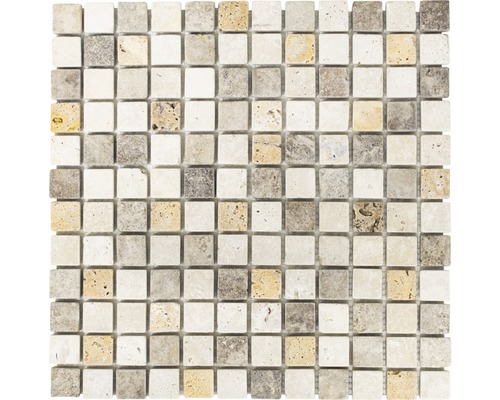 Natuursteenmozaïek XNT 46380 bruin/beige 30,5x30,5 cm