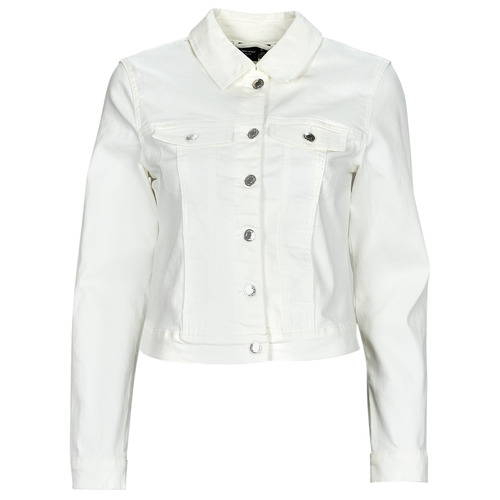 Vero Moda - VMLUNA LS SLIM DNM JACKET MIX GA NOOS - Blanc