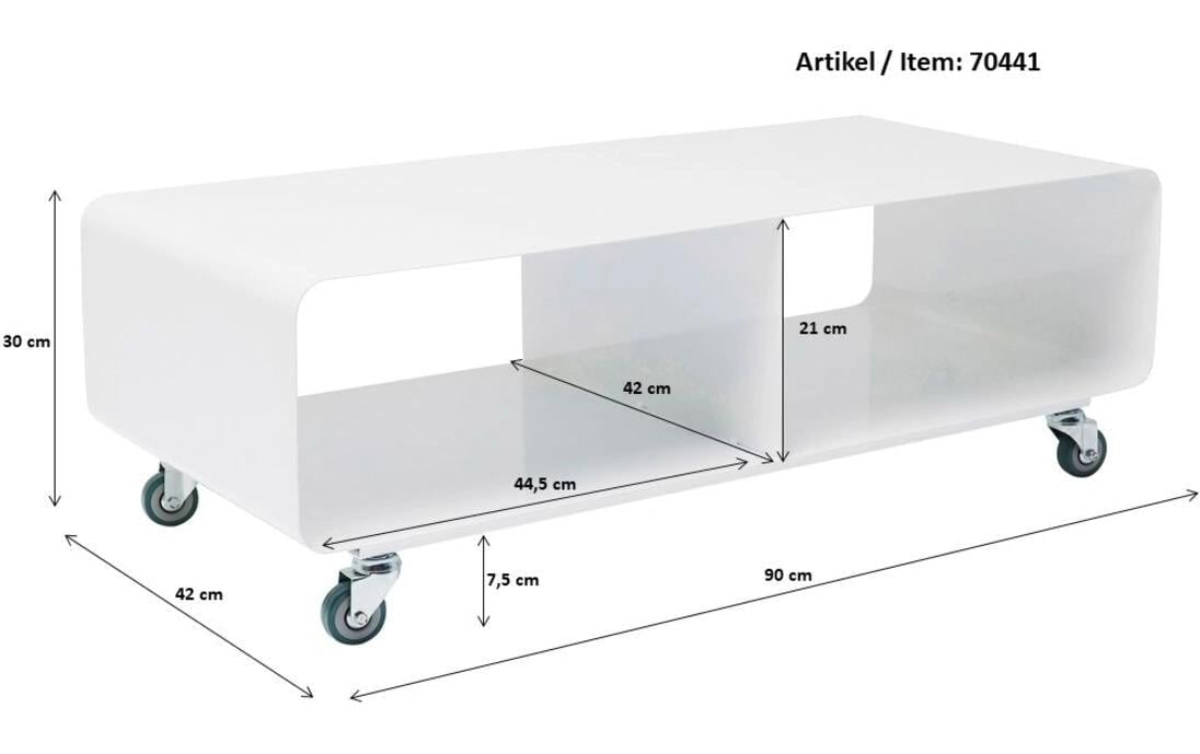 Kare Design Lowboard »Lowboard Lounge M 90 x 30 cm«