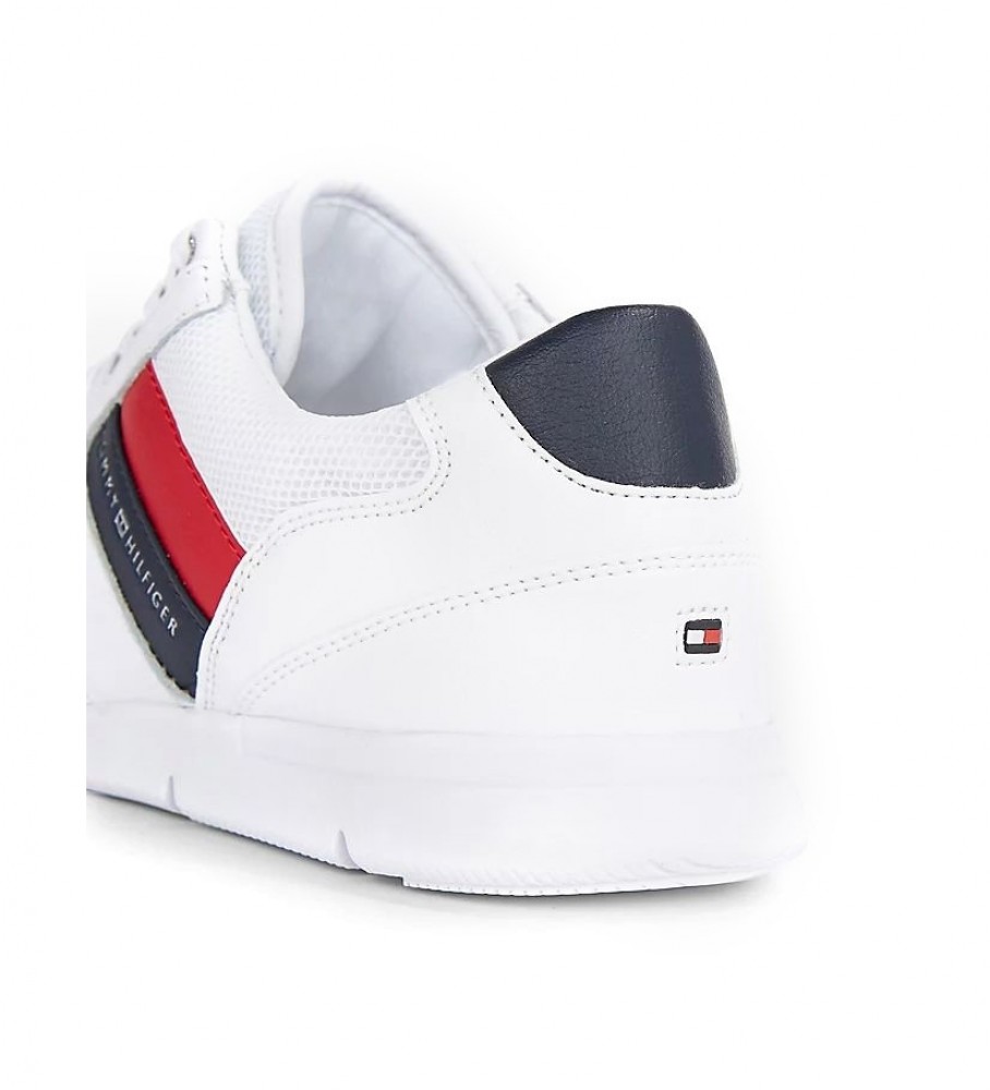 Tênis Tommy Hilfiger de couro leve, branco